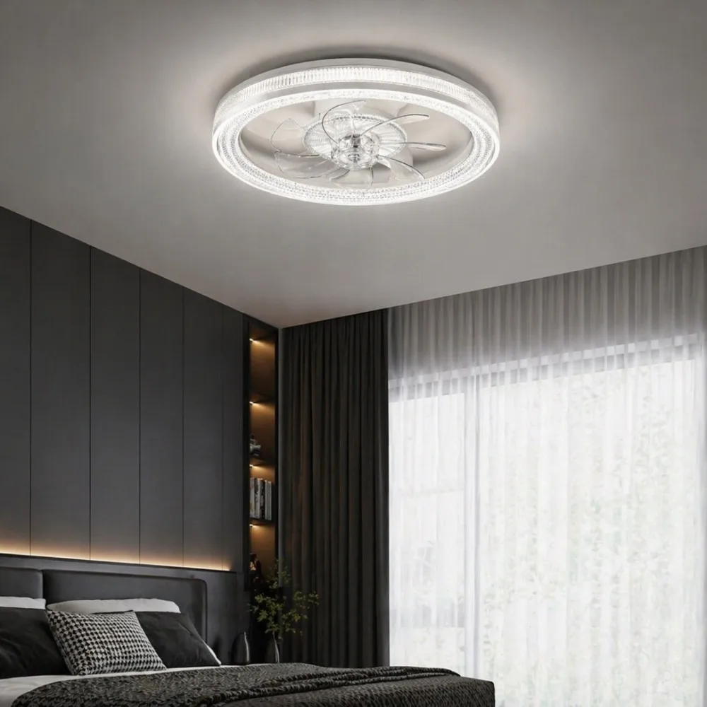 Ceiling fan with light, VARGO 82W white DL1374 — Photo 3