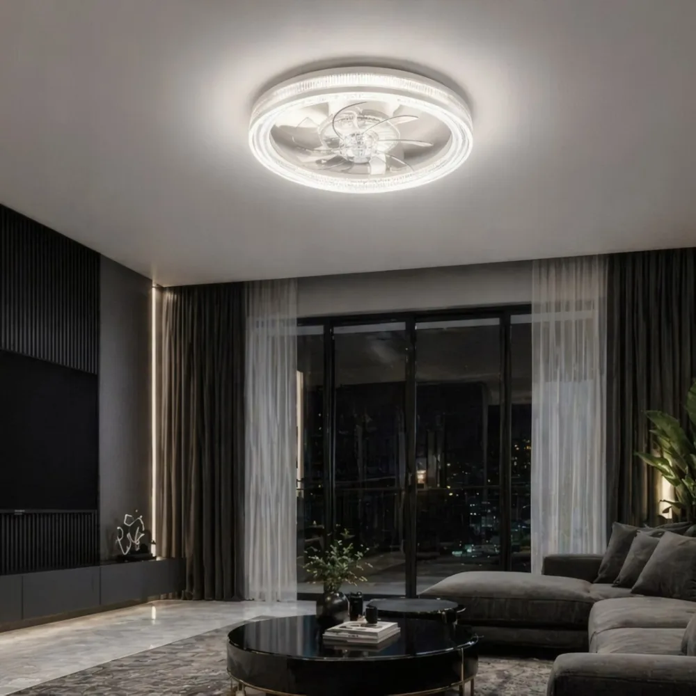 Ceiling fan with light, VARGO 82W white DL1374 — Photo 4