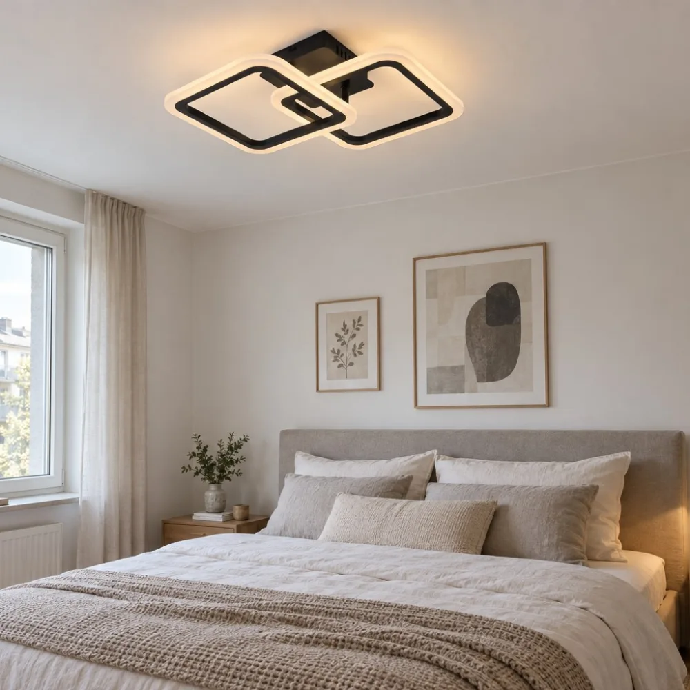 LED lustra ar pulti, VARGO 52W melna DL1377 — Foto 2