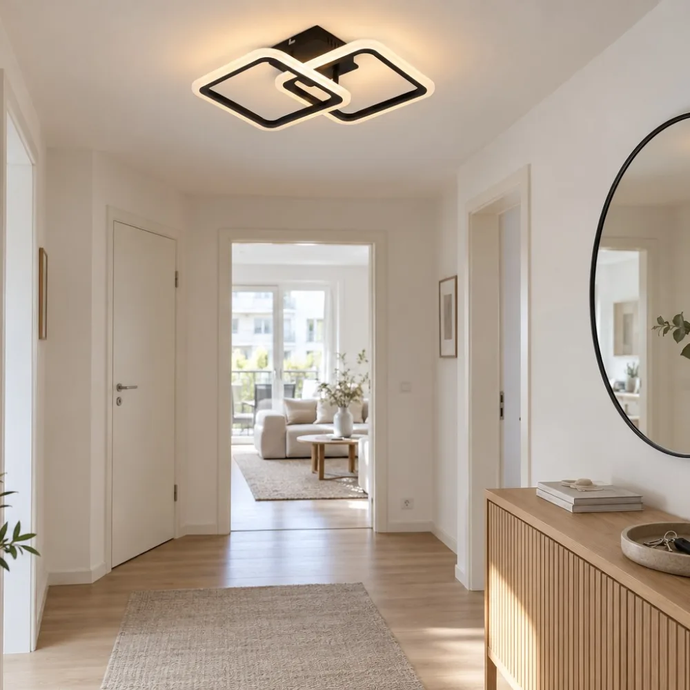 LED lustra ar pulti, VARGO 52W melna DL1377 — Foto 3