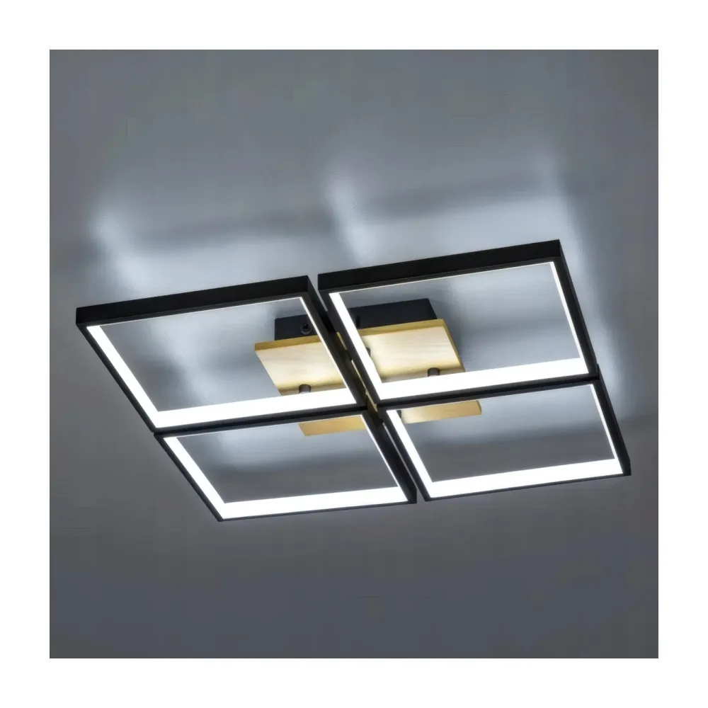 LED lustra guļamistabai, VARGO 136W melna DL1383 — Foto 3