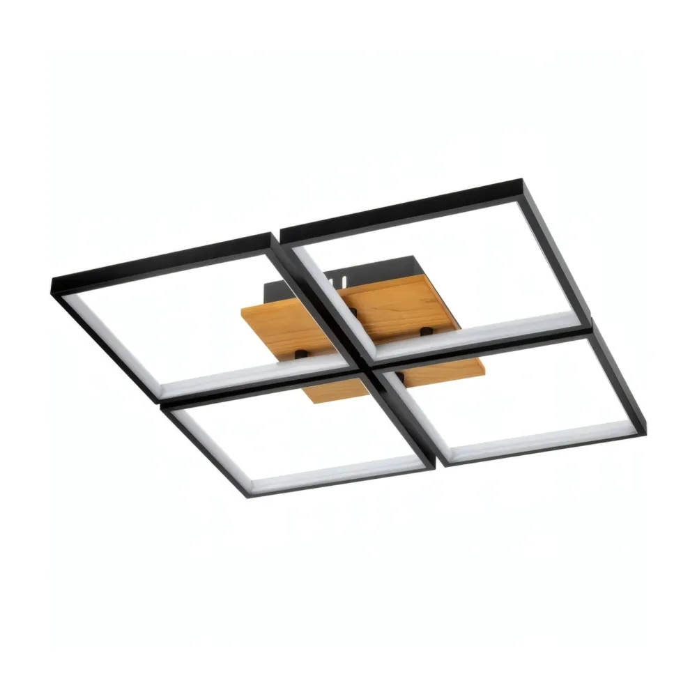 LED lustra guļamistabai, VARGO 136W melna DL1383 — Foto 4