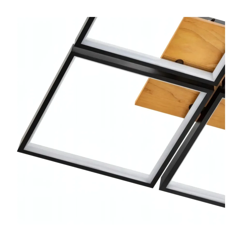 LED lustra guļamistabai, VARGO 136W melna DL1383 — Foto 5
