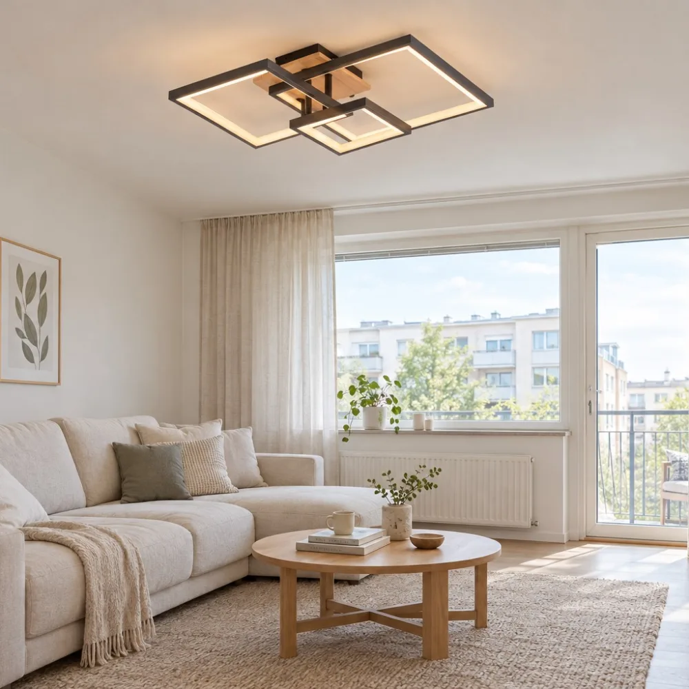 LED lustra viesistabai, VARGO 102W melna DL1388 — Foto 2