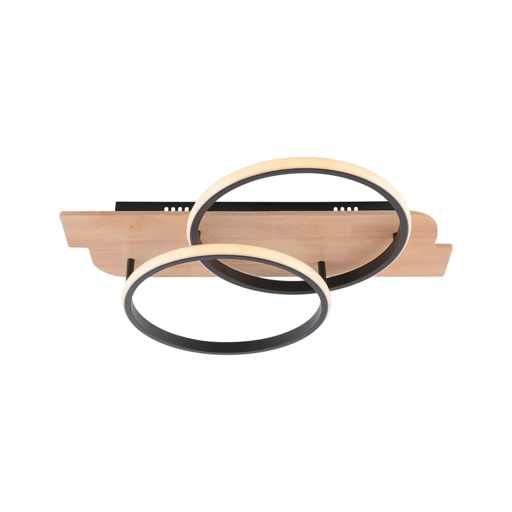LED lustra guļamistabai, VARGO 68W melna DL1389