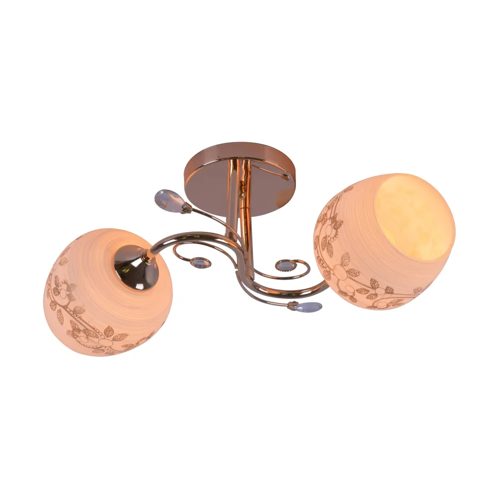 Chandelier for dining room, VARGO 2×E27 gold DL1396