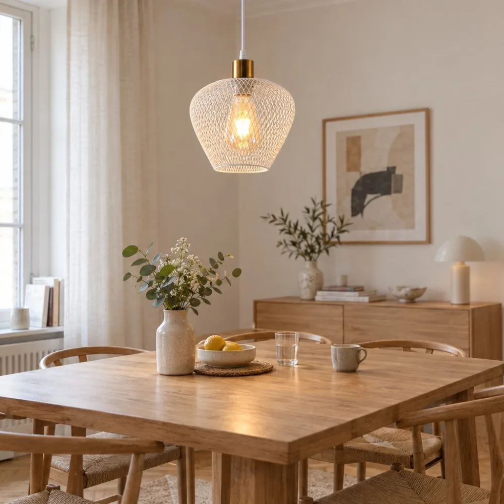 Piekarams gaismeklis guļamistabai, VARGO 1×E27 balts DL1399 — Foto 3
