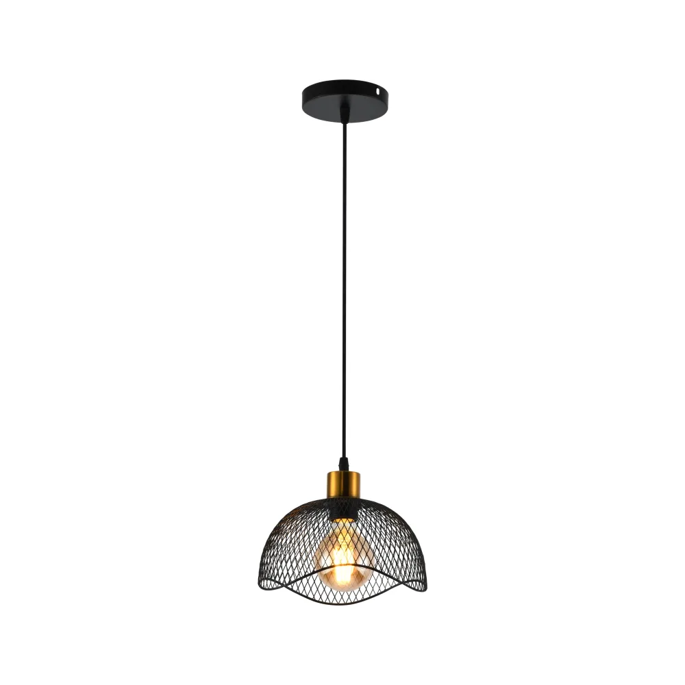 Piekarams gaismeklis viesistabai, VARGO 1×E27 melns DL1403