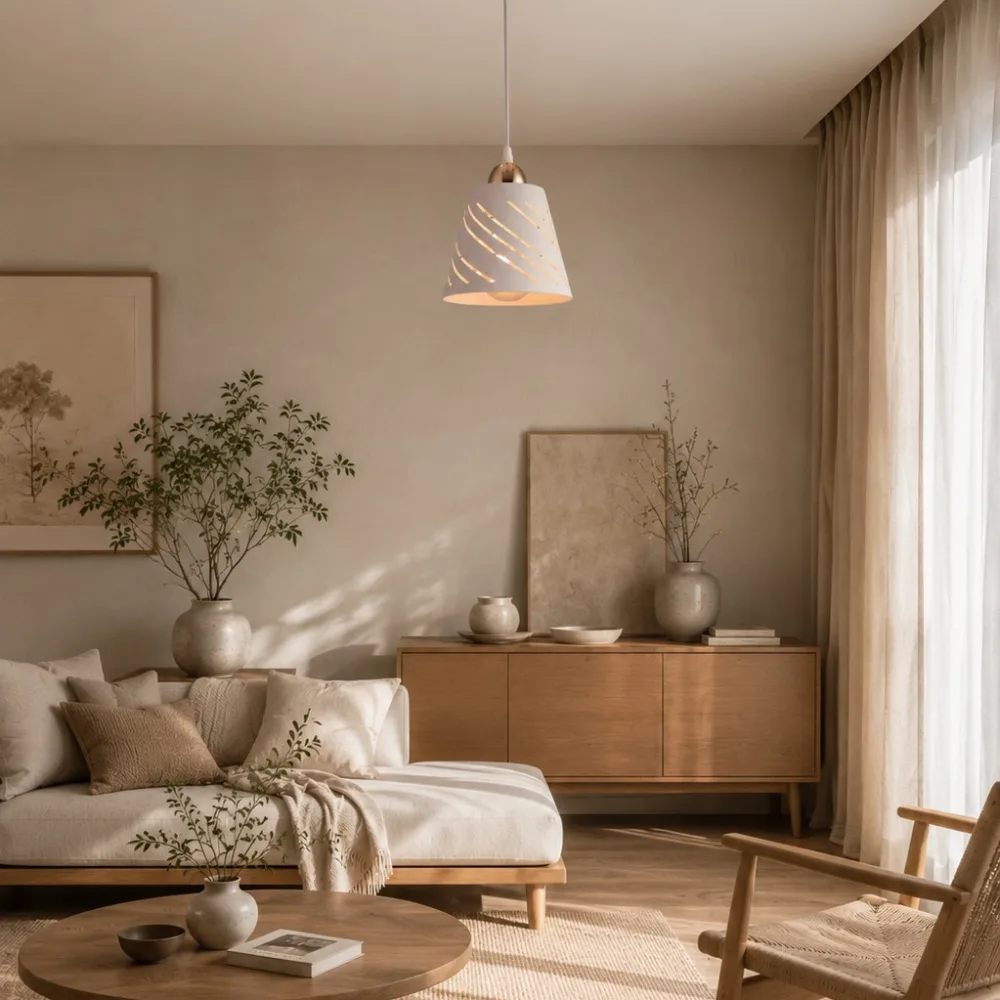 Piekarams gaismeklis guļamistabai, VARGO 1×E27 balts DL1432 — Foto 4
