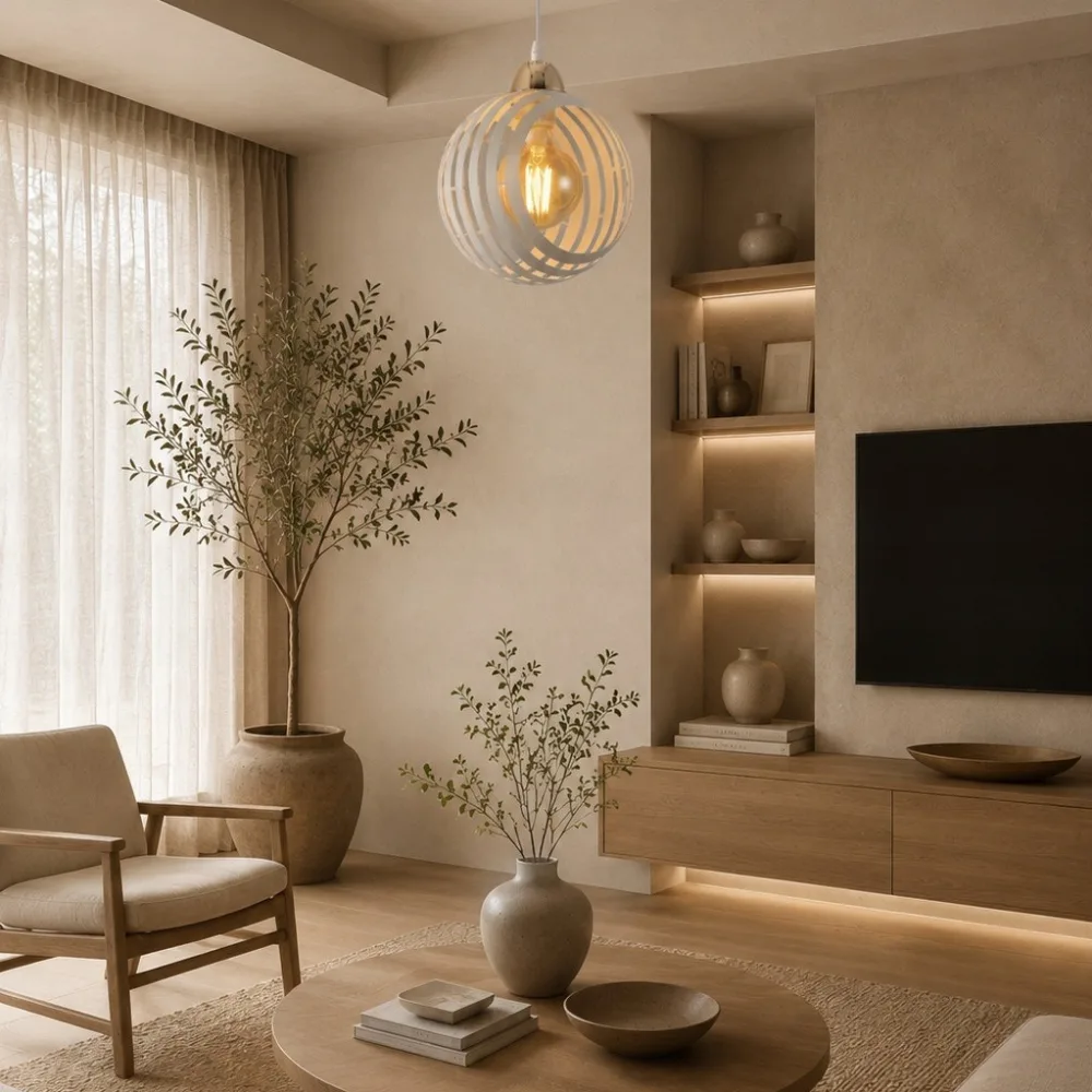 Piekarams gaismeklis guļamistabai, VARGO 1×E27 balts DL1435 — Foto 2