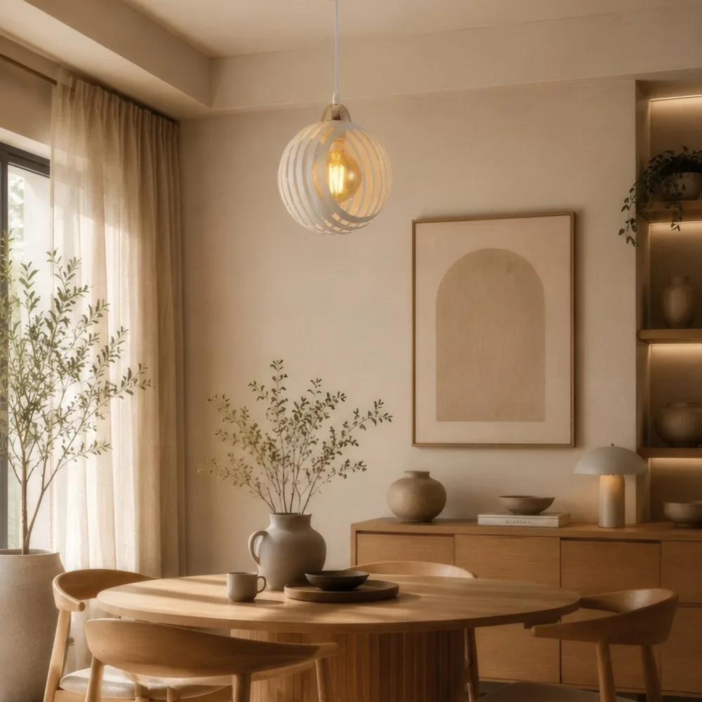 Piekarams gaismeklis guļamistabai, VARGO 1×E27 balts DL1435 — Foto 3