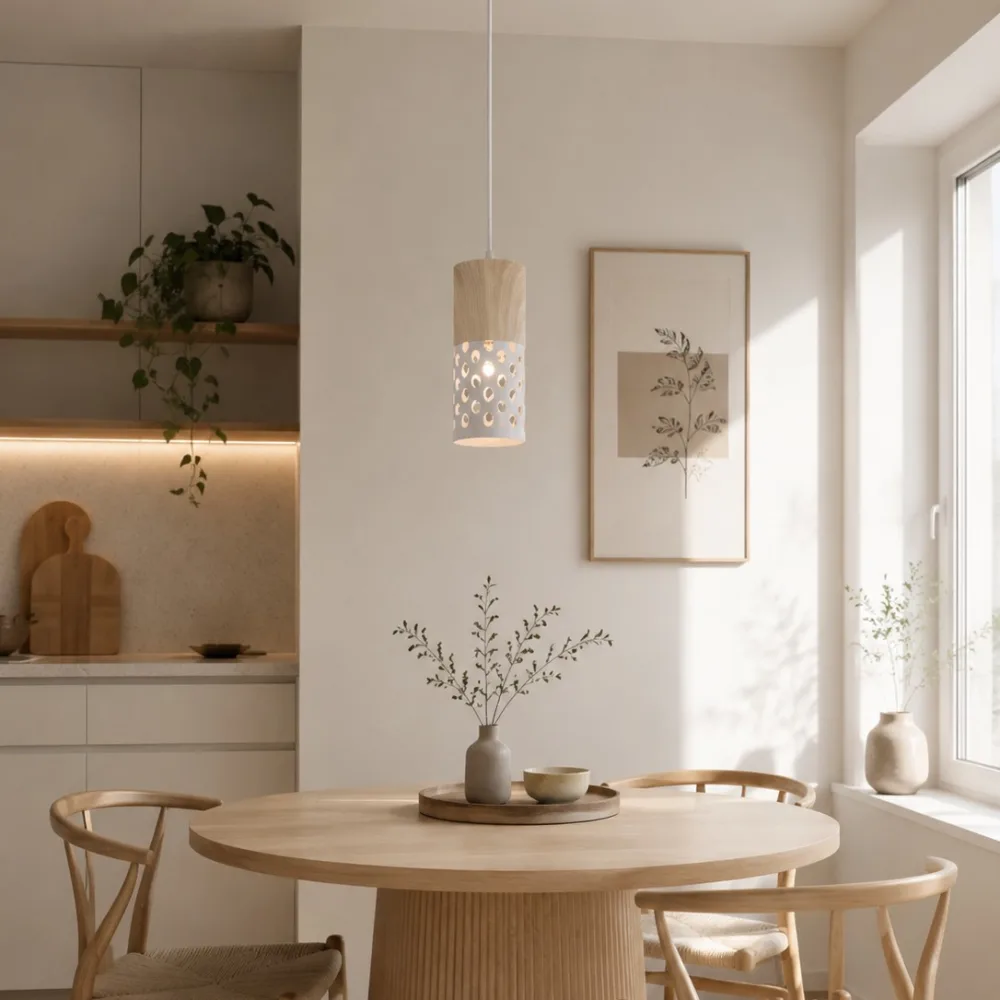 Piekarams gaismeklis virtuvei, VARGO 1×E27 balts DL1438 — Foto 3